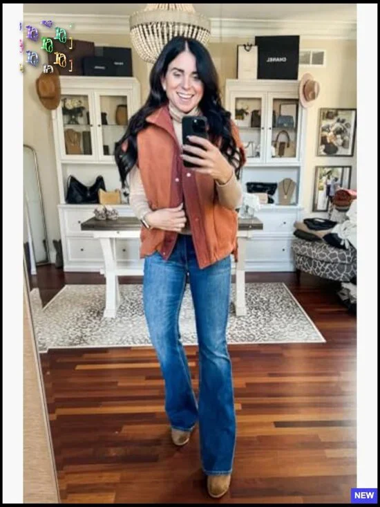 Oversized Fleece Vest Sherpa Jacket Sleeveless Button Down Casual Outerwear - Picture 4 of 7